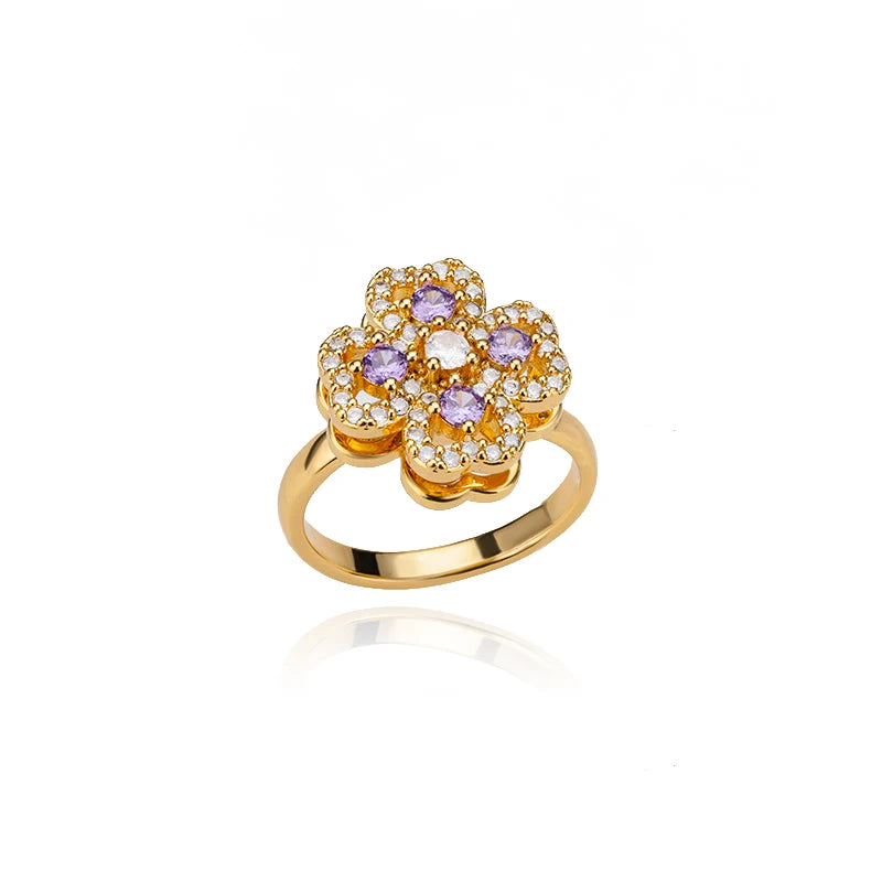 Lumière Luxe™ Stainless Steel Geometric Twist Chain Adjustable Open Ring