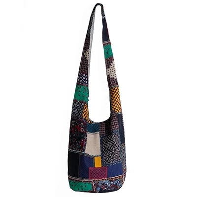 Women's Vintage Bohemian Cotton Canvas Crossbody & Shoulder Bucket Bag