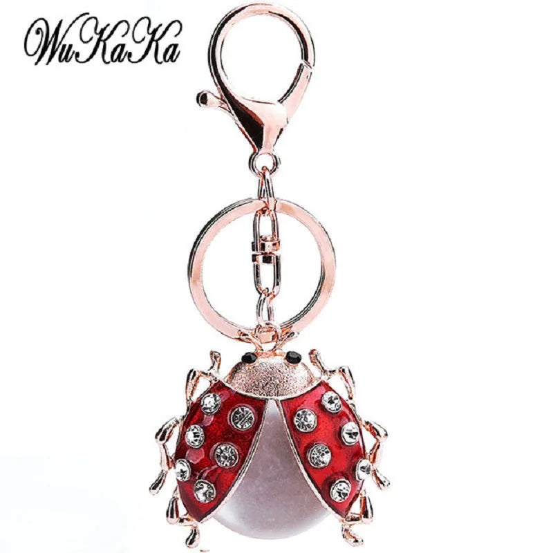 Full Rhinestone Crystal Pumpkin Keychain & Bag Charm