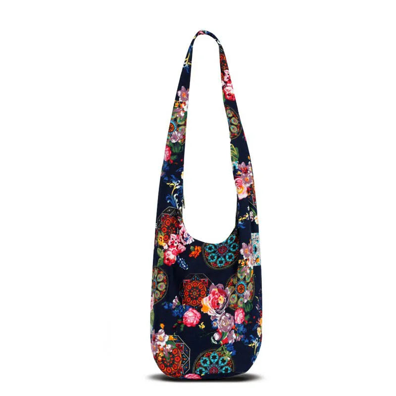 Women's Bohemian Thai Cotton Sling Hobo Bag with Free Gift