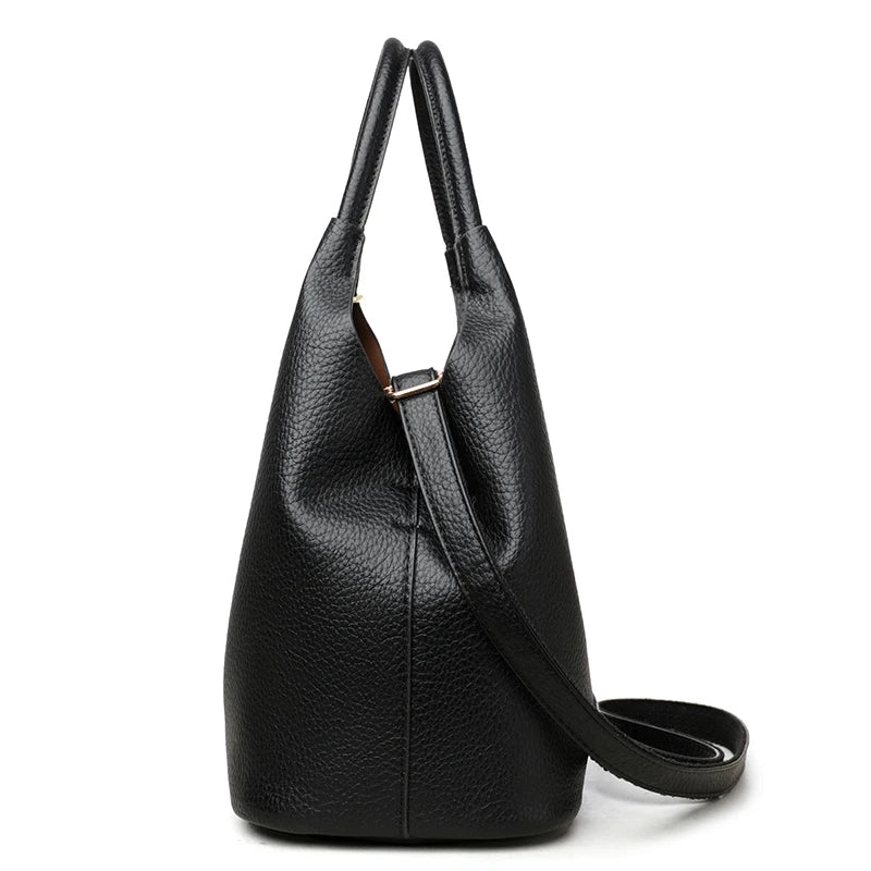 Women's Soft PU Leather Large Capacity Tote & Commuter Shoulder Bag