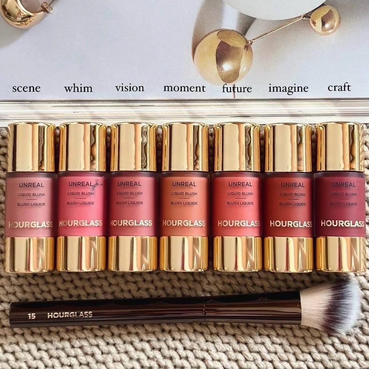 Lasting Natural Liquid Blush 6 Colors Matte Multifunctional Rouge Stick SCENE MOMENT Vision Korean Hourglass Unreal Liquid Blush