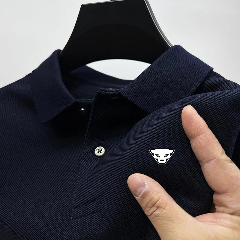 Men’s Breathable Golf Polo Shirt – Modern Office & Casual Fit