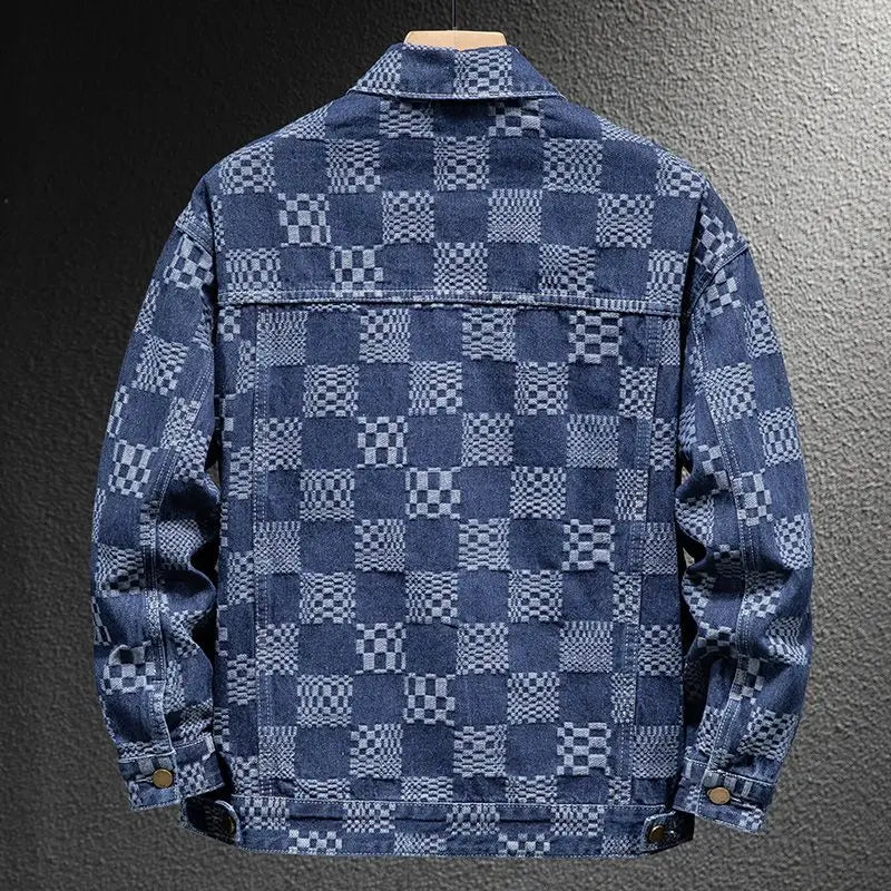 Men's Plaid Jacquard Thick Autumn/Winter Casual Jacket