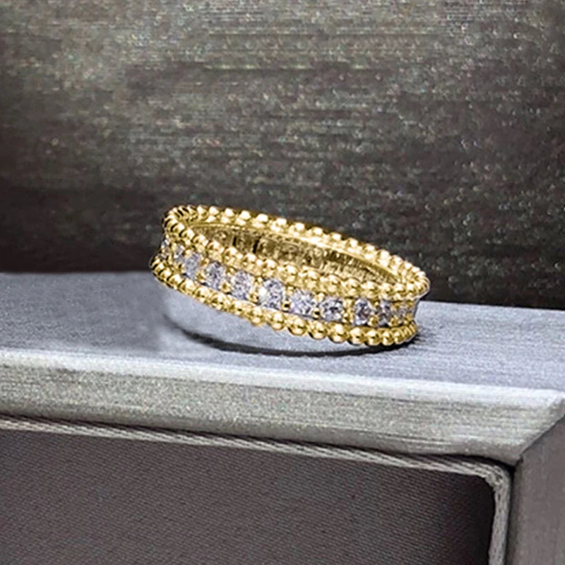 Women's Single-Row Cubic Zirconia Eternity Band Ring