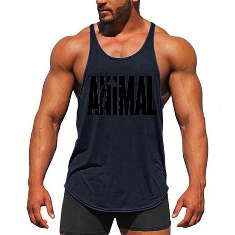 Men’s Athletic Graphic Tank Top – Sleeveless Gym & Workout Vest