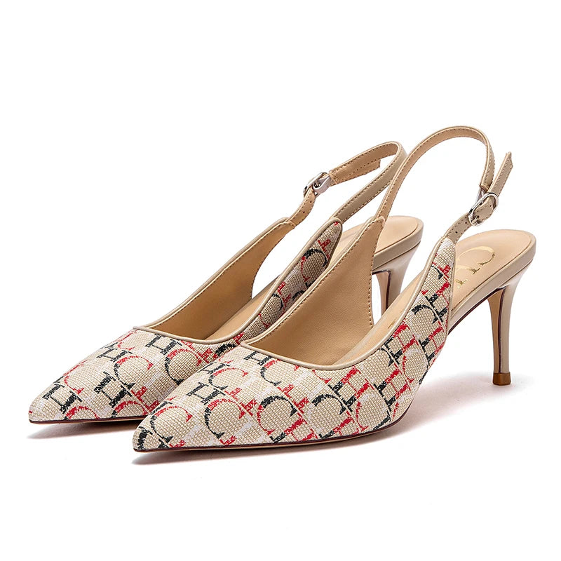 SoleVacay™ Chic Slingback Heeled Sandals