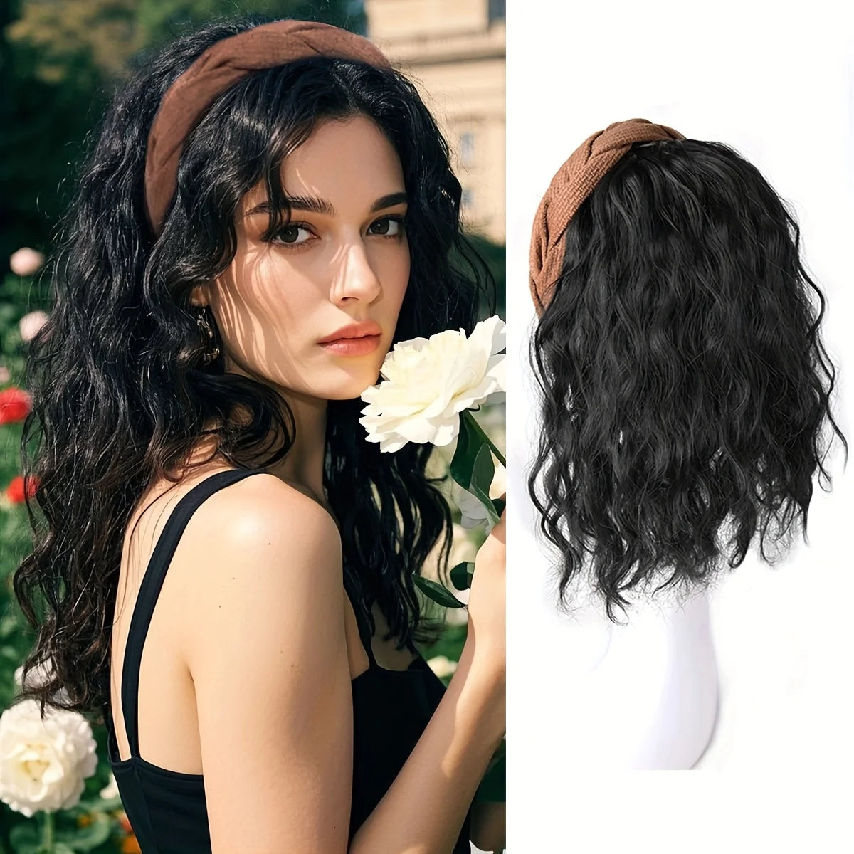WaveGlow™ Water Wave Half-Wig