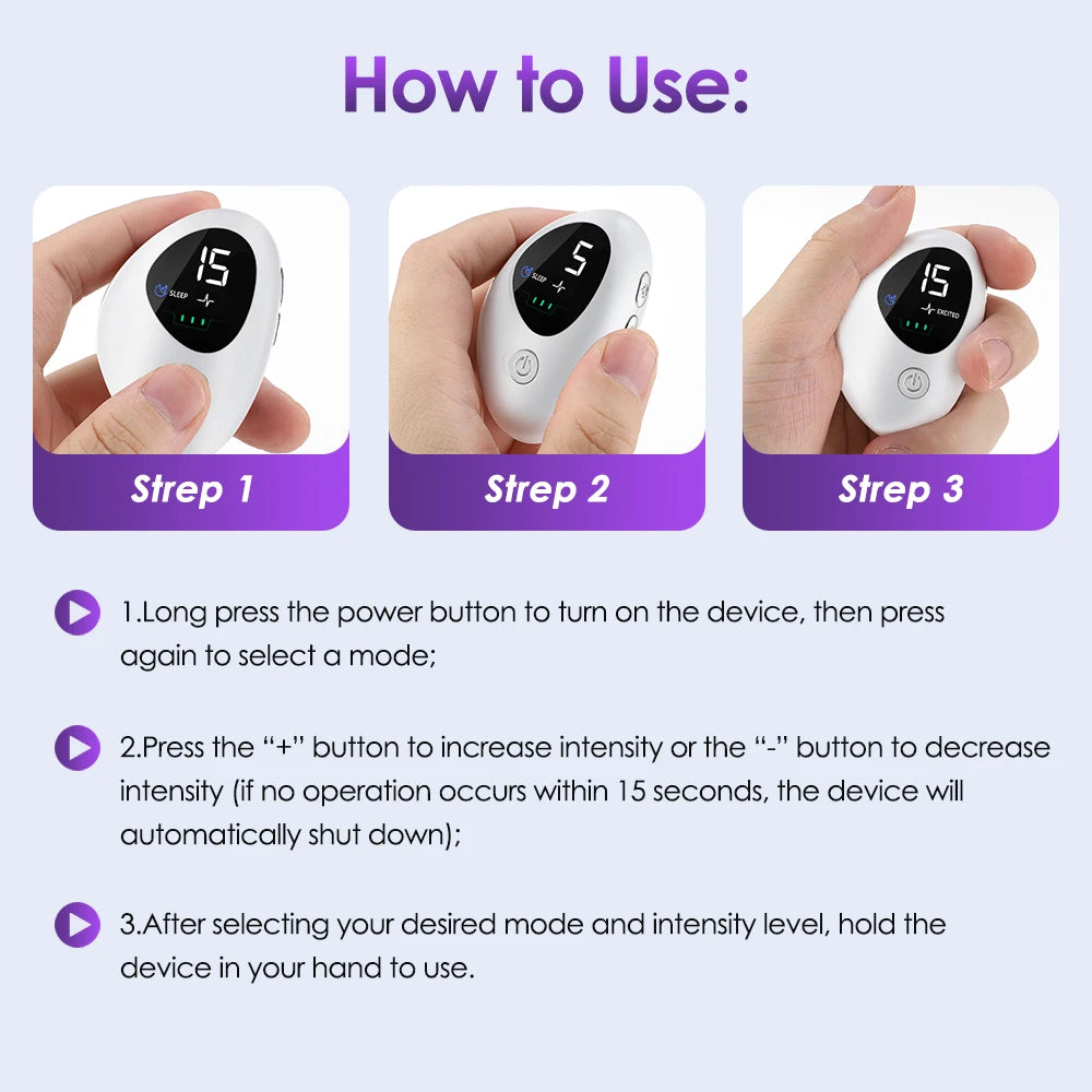 SleepWave™ Handheld EMS Microcurrent Sleep Aid & Anxiety Relief Massager