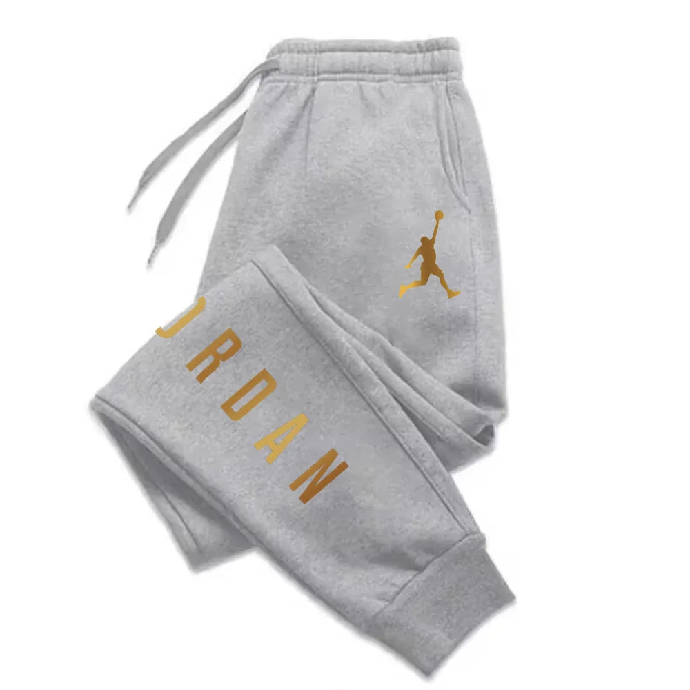 Men's Harajuku Sports Pants Autumn/Winter Trendy Letter Print Casual Loose Comfortable Fitness Running Daily Outdoor Versatile
