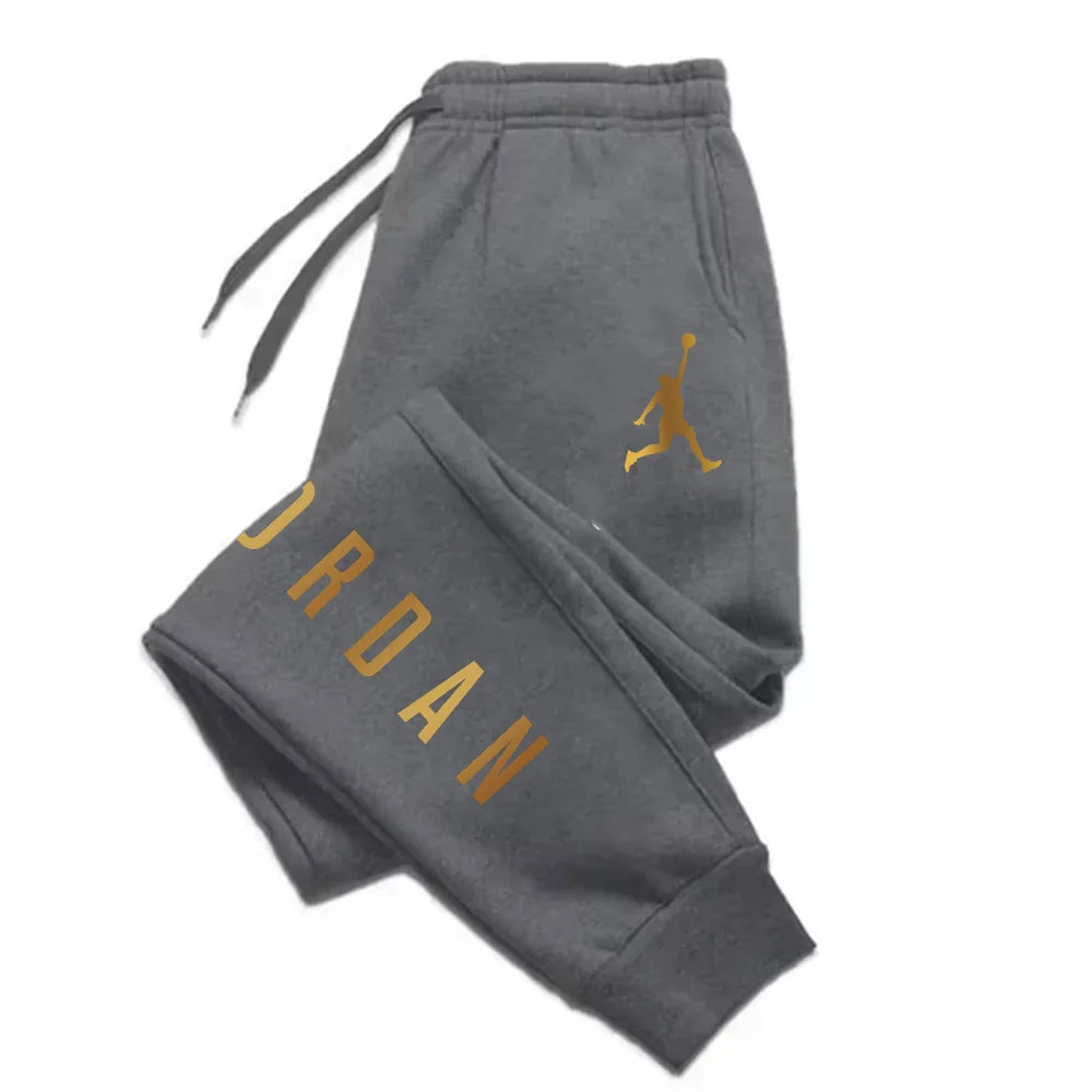 Men's Harajuku Sports Pants Autumn/Winter Trendy Letter Print Casual Loose Comfortable Fitness Running Daily Outdoor Versatile