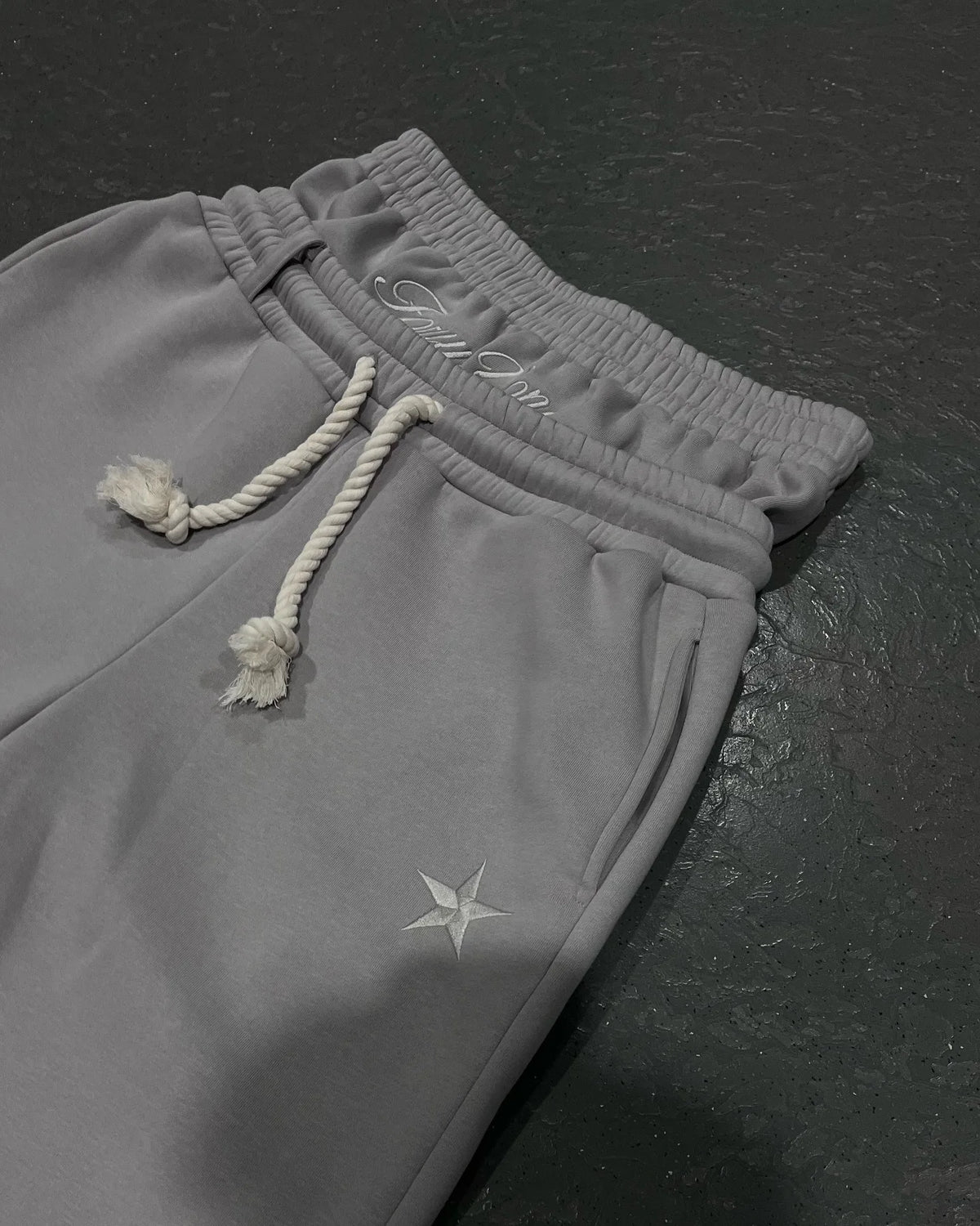 Men's Y2K Harajuku Double-Waisted Letter Embroidered Sweatpants