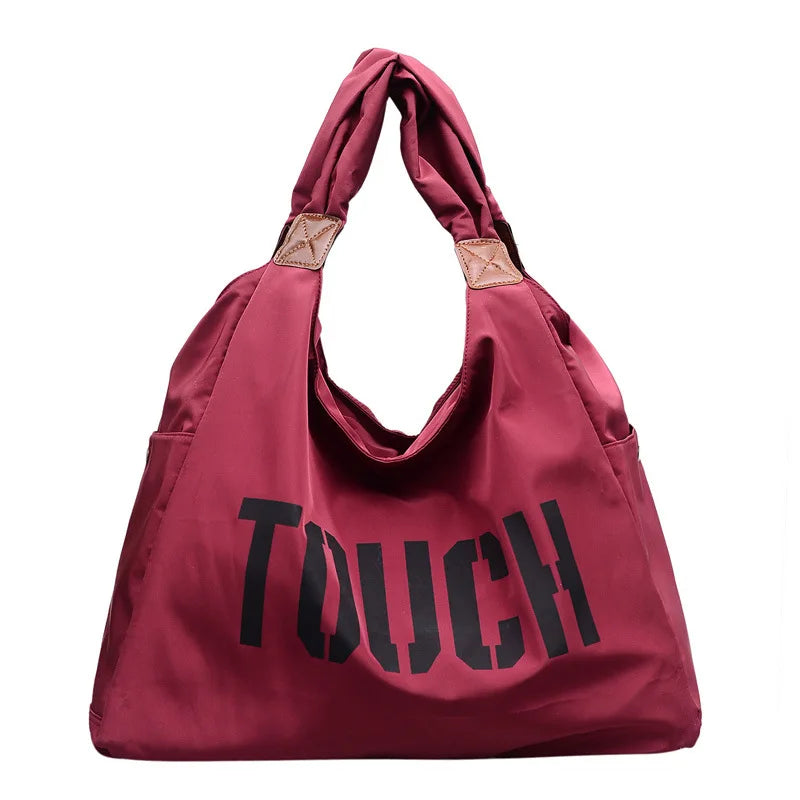 Women's Lightweight Oxford Large Capacity Travel Tote & Yoga Shoulder Bag