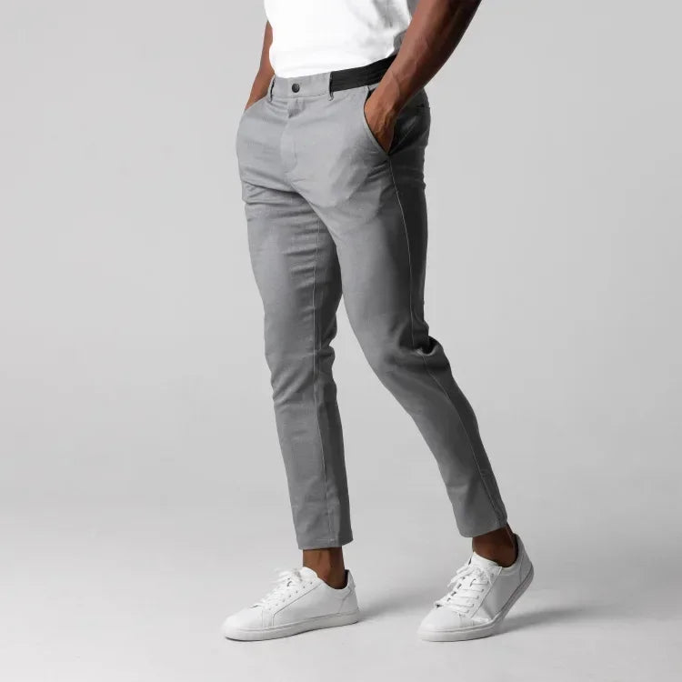 Men's Slim-Fit Ankle-Length Active Chino Pants