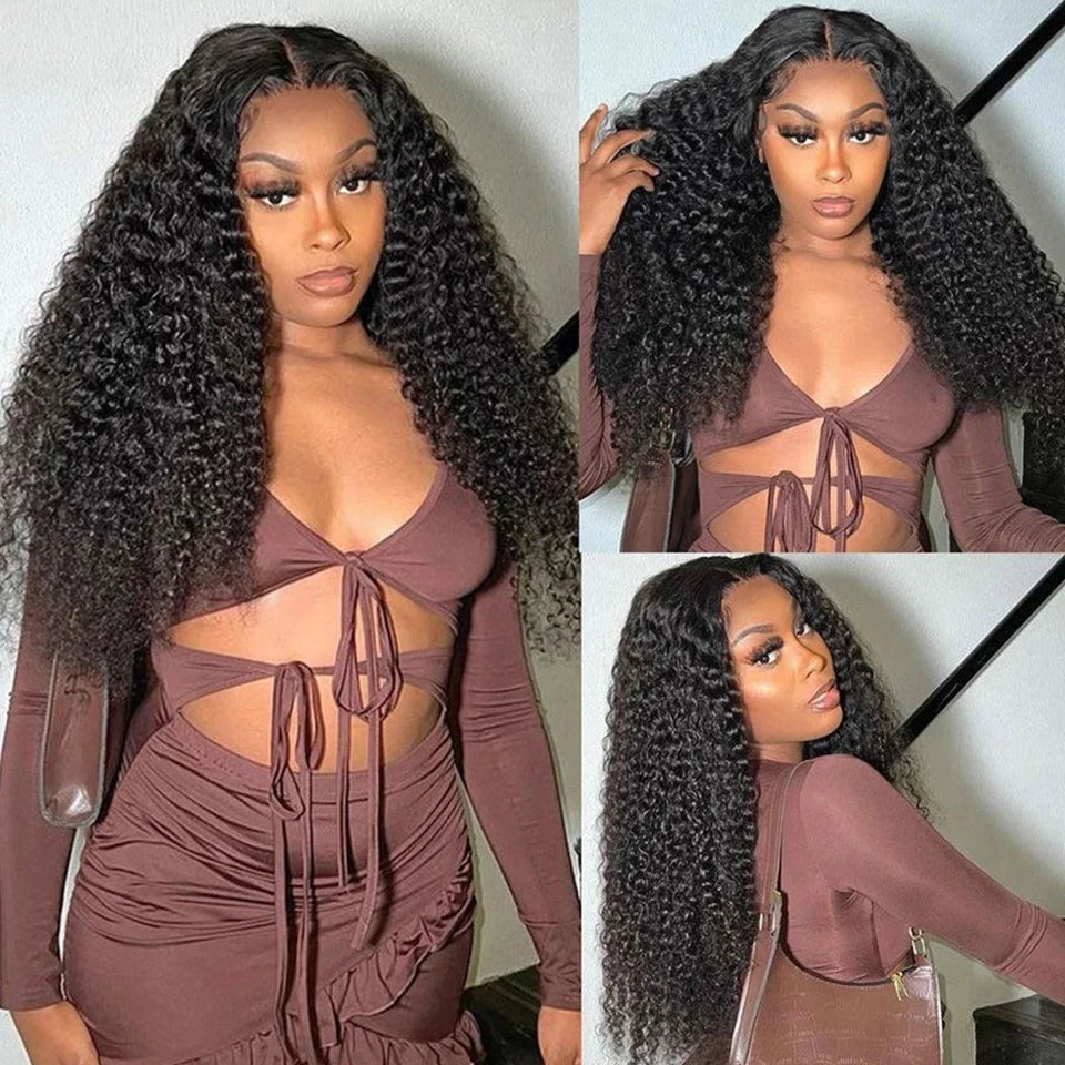 CrownLux™ Peruvian Kinky Curly Remy Bundles