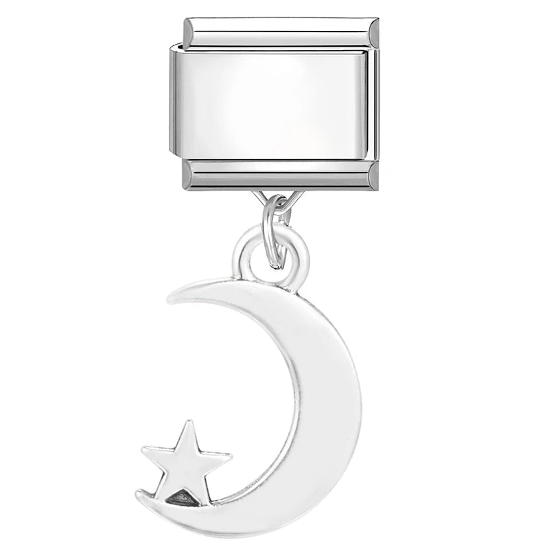 9mm Stainless Steel Italian Charm Links for DIY Modular Bracelets