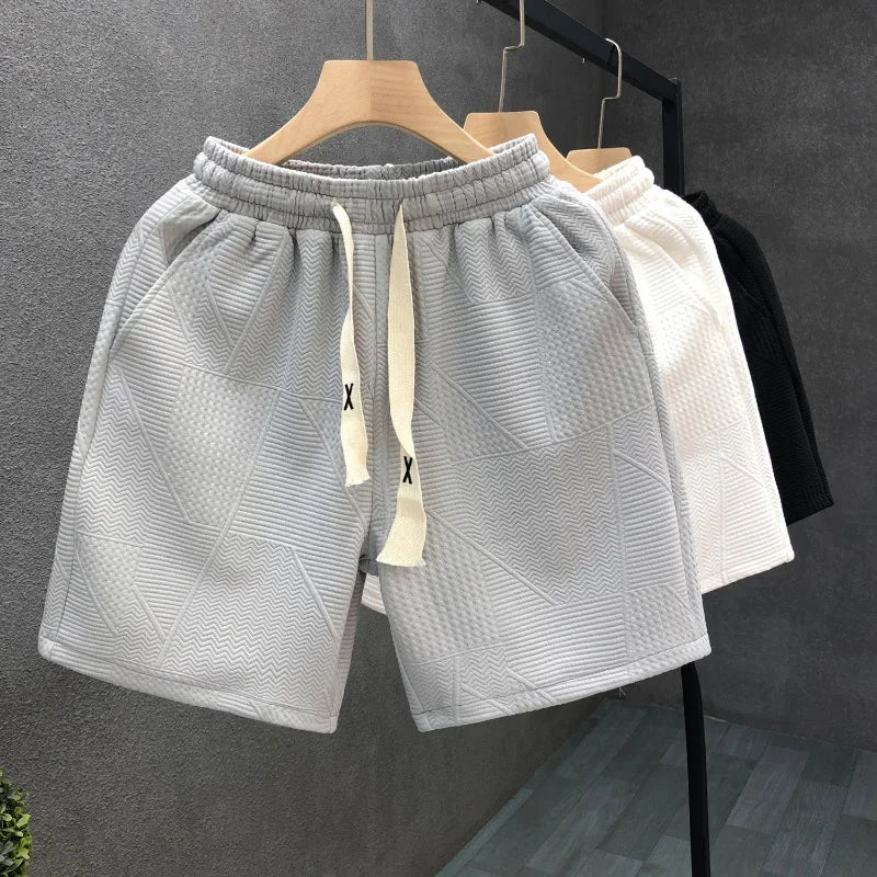 Men's Minimalist Dark Patterned Casual Sweatshorts