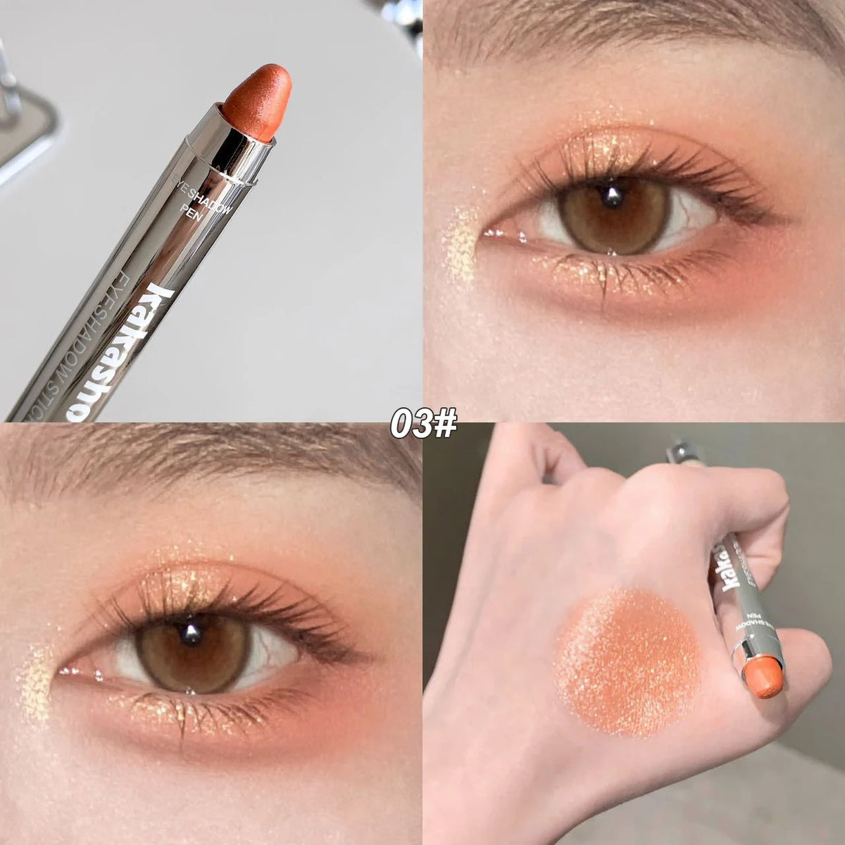 ShimmerGlow™ Waterproof Metallic & Pearlescent Eyeshadow Pen