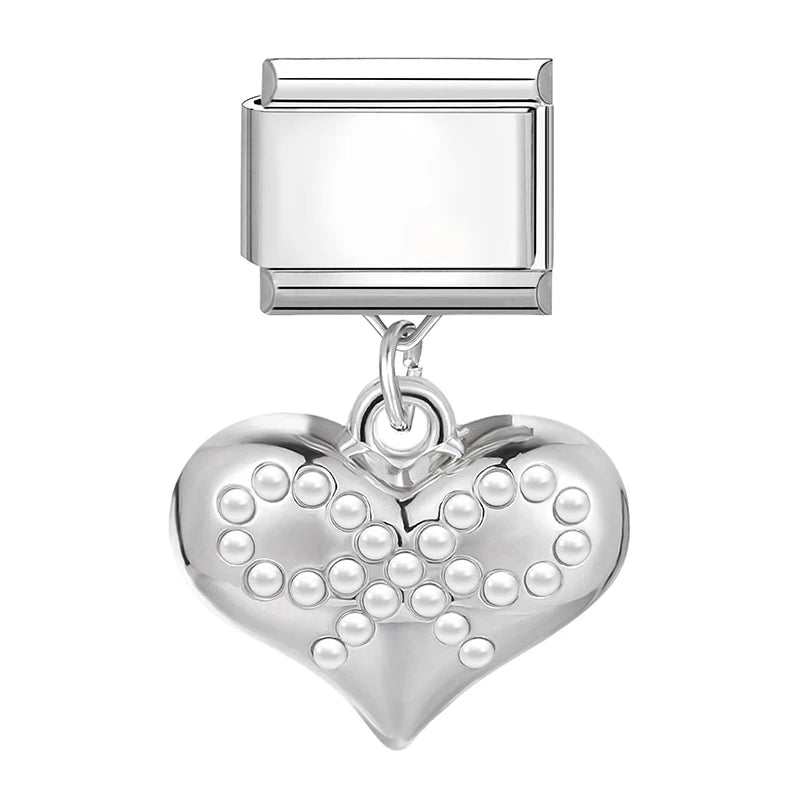 9mm Stainless Steel Italian Charm Links for DIY Modular Bracelets