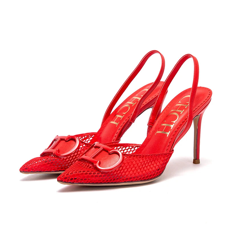 CHCH Women's 9cm Mesh Business Sandals (2025 Summer Collection)