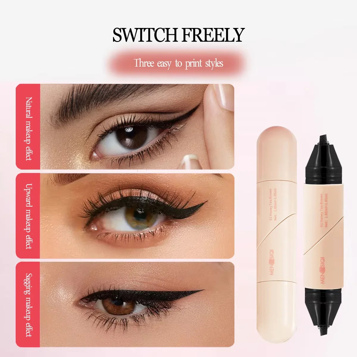 Stamp & Line™ 2-in-1 Rotating Eyeliner Stamp – Waterproof Winged Liner