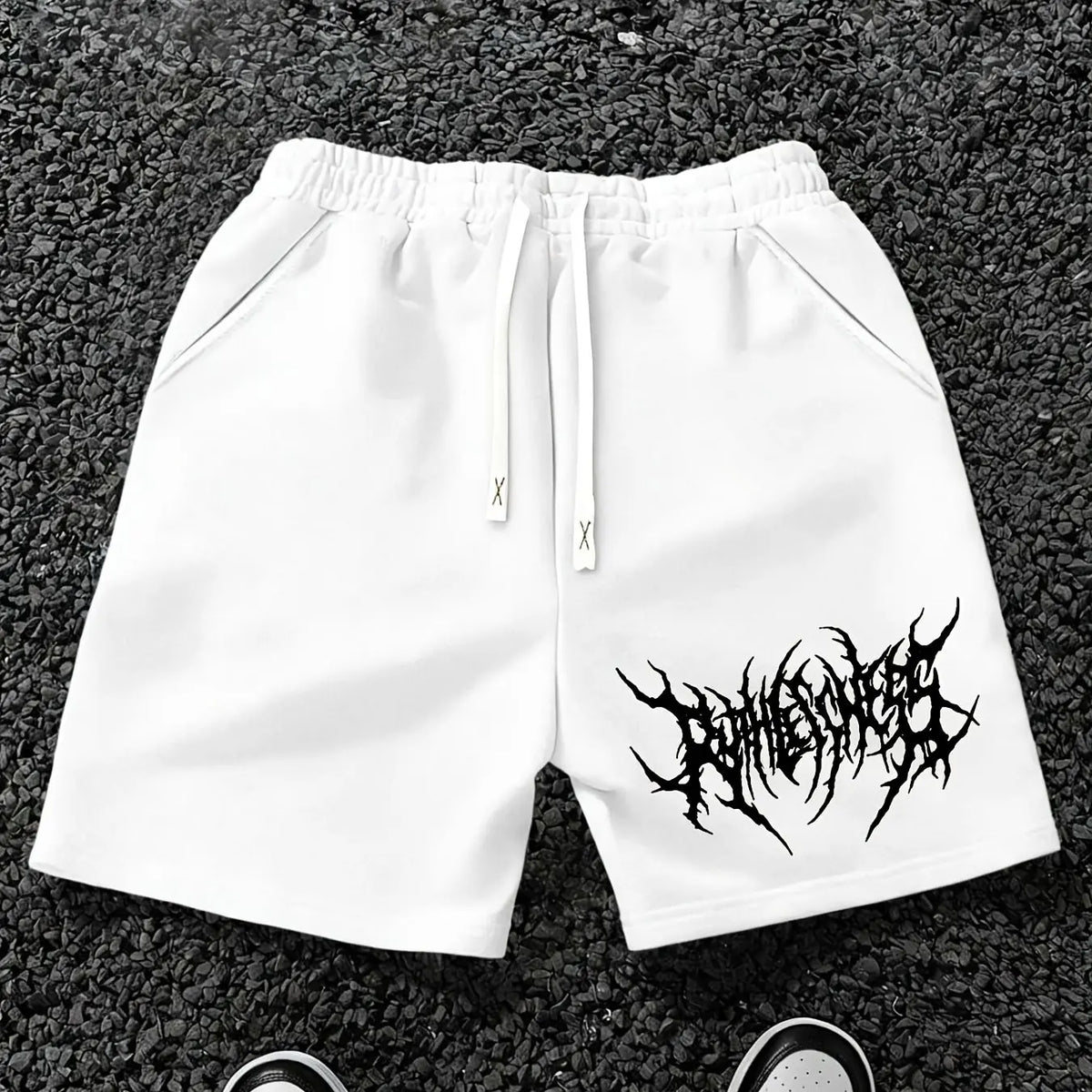 Men's Hot Selling Letter Pattern Printed Drawstring Waist Shorts, Summer Casual Outdoor Sports Shorts