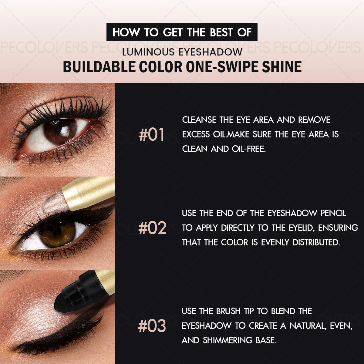 GlowStruck™ Dual-Ended Shimmer Eyeshadow Stick with Built-In Smudger Brush