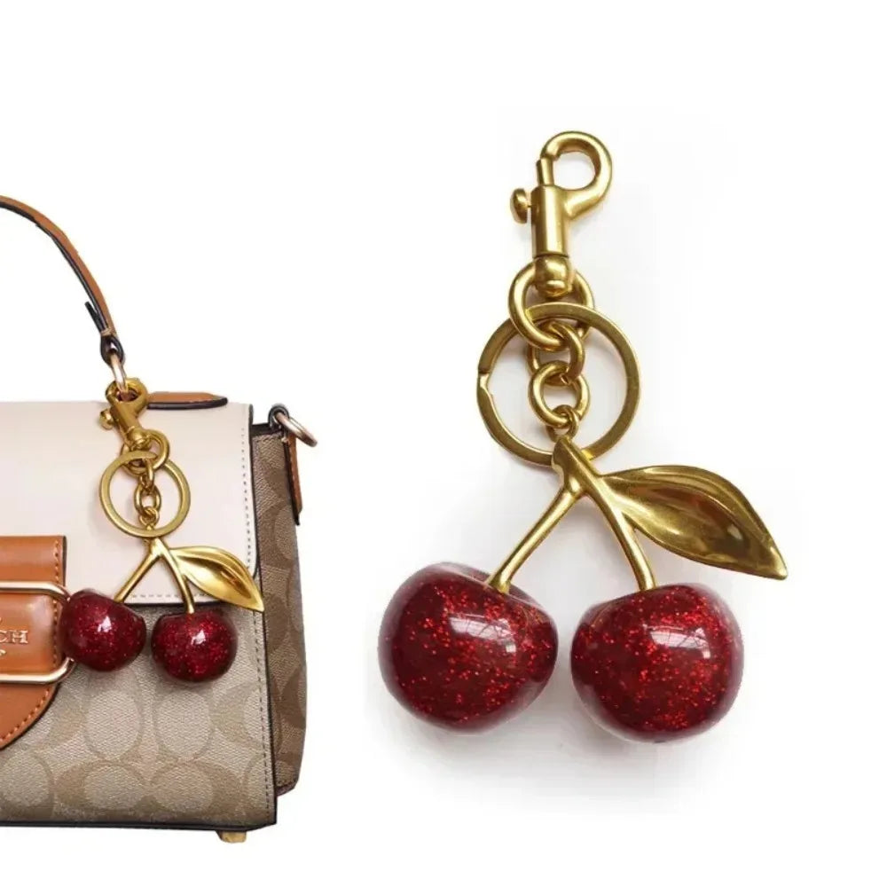 2026 Trend Crystal Cherry Bag Charm & Keychain Pendant