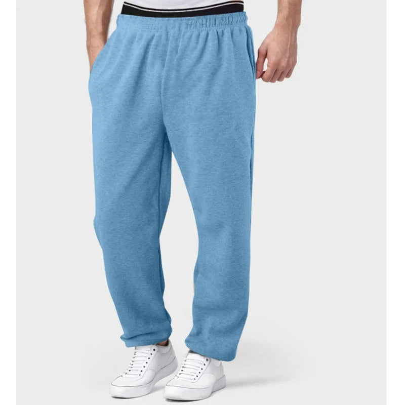 Unisex Wide-Leg Straight Sweatpants – Loose Fit Streetwear Joggers