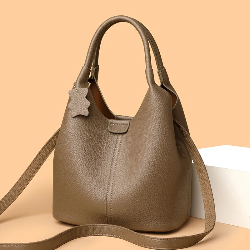 Women's Soft PU Leather Large Capacity Tote & Commuter Shoulder Bag