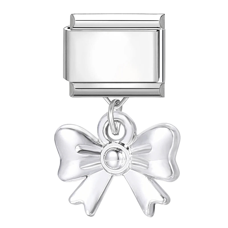9mm Stainless Steel Italian Charm Links for DIY Modular Bracelets