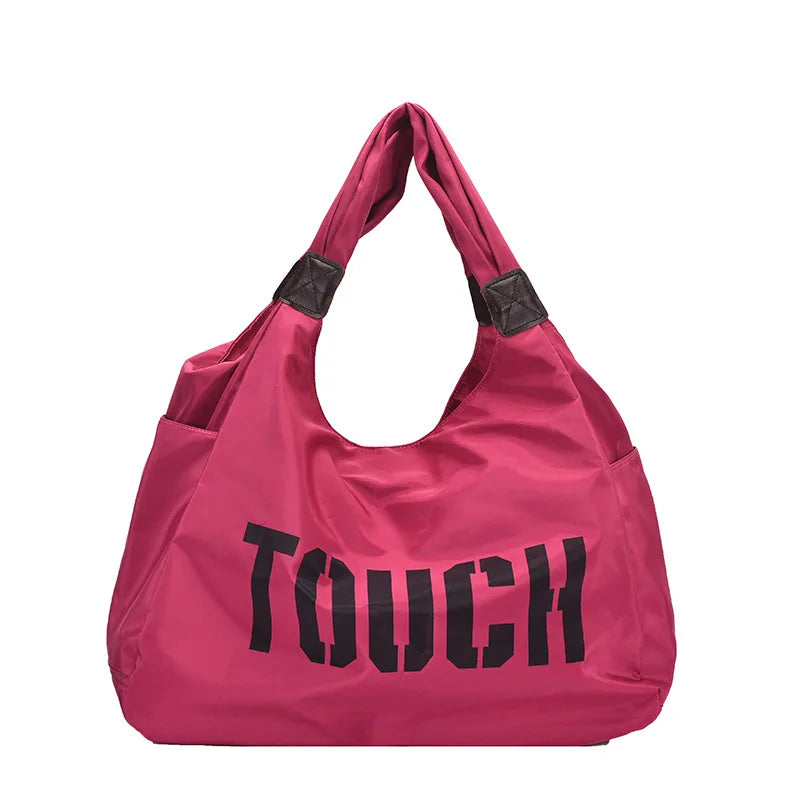 Women's Lightweight Oxford Large Capacity Travel Tote & Yoga Shoulder Bag