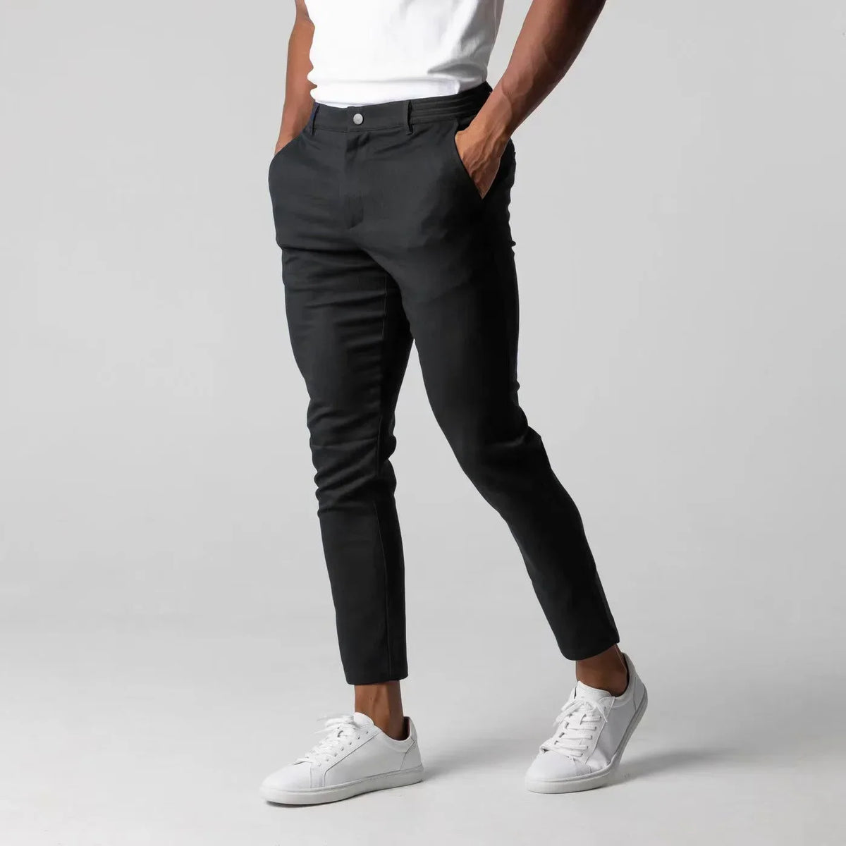 Men's Slim-Fit Ankle-Length Active Chino Pants