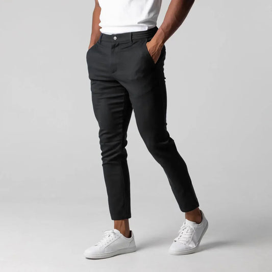 Men's Slim-Fit Ankle-Length Active Chino Pants