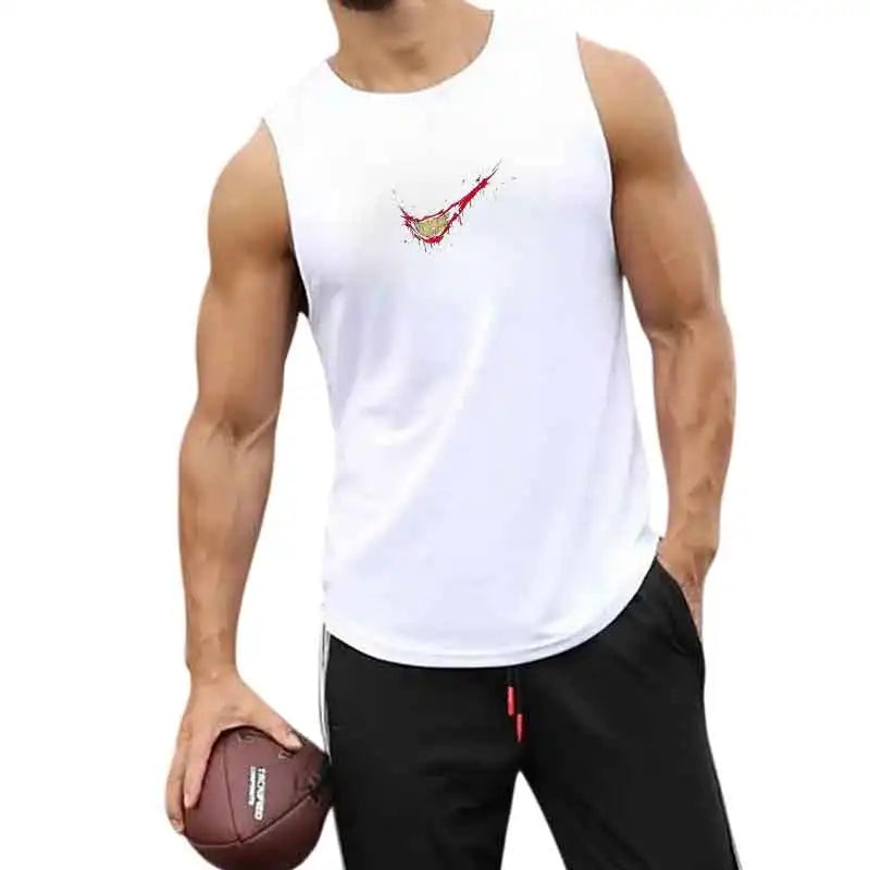 Men's Sleeveless Athletic Gym Tank Top & Workout Vest