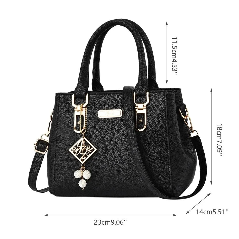 Women's Casual Leather Messenger & Large Capacity Shoulder Bag