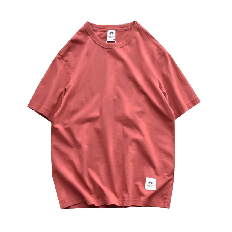 Men's Vintage Washed 100% Cotton Crewneck T-Shirt