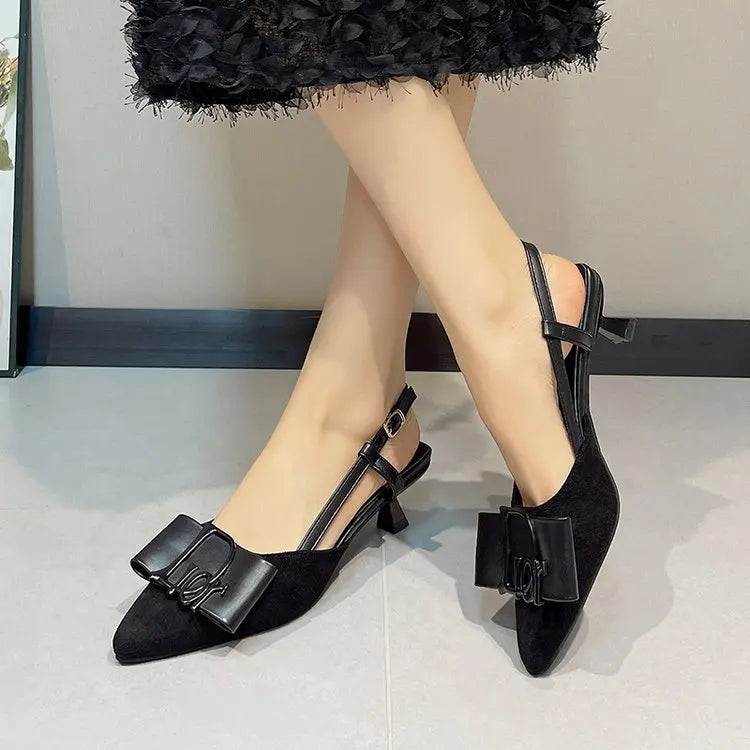 Women's Luxury Embroidered Pointed-Toe High Heel Sandals | Shallow Casual Summer Shoes