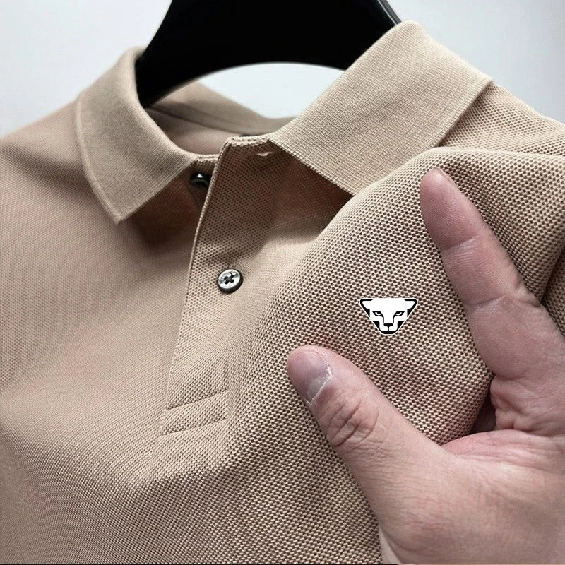 Men’s Breathable Golf Polo Shirt – Modern Office & Casual Fit