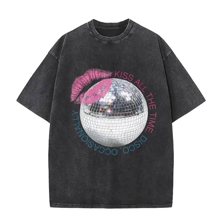 Retro Washed Harry Styles T-shirt Men Women O-Neck Oversized Cotton T Shirt Tops