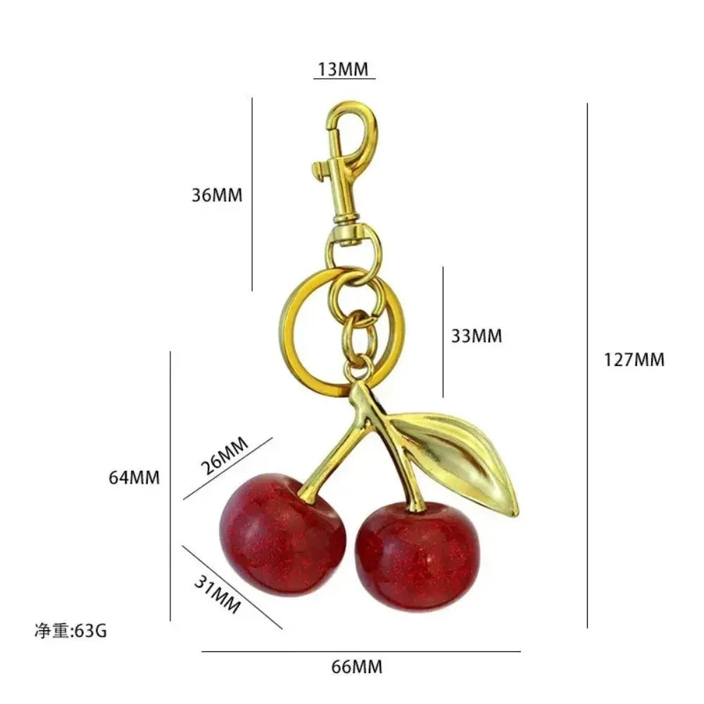 2026 Trend Crystal Cherry Bag Charm & Keychain Pendant