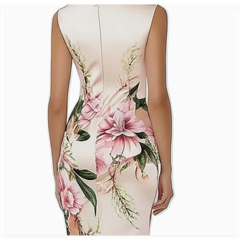 Women's Asymmetrical One-Shoulder Ruched Maxi Dress with Side Slit