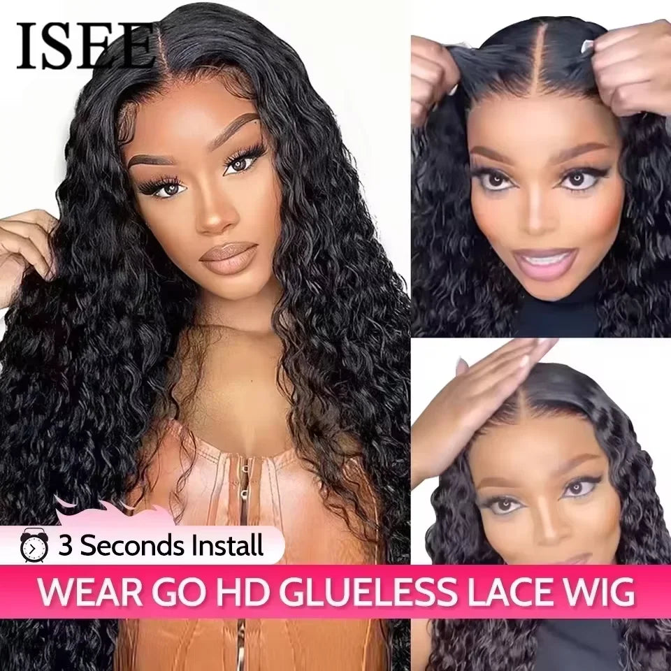 ReadyGo™ 7x5 HD Glueless Mongolian Water Wave Human Hair Wig
