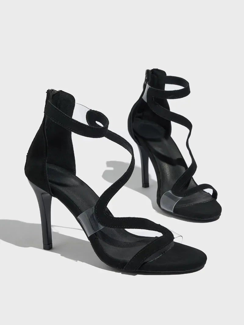 Women's Roman-Style Platform High-Heel Sandals | Slim Heel Strap Plus Size Shoes