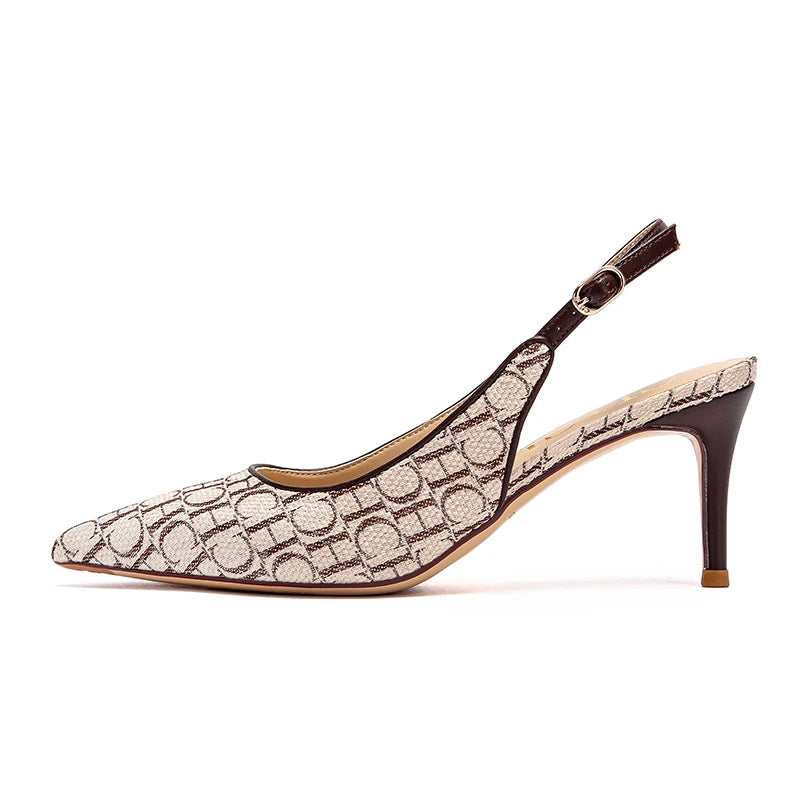 SoleVacay™ Chic Slingback Heeled Sandals
