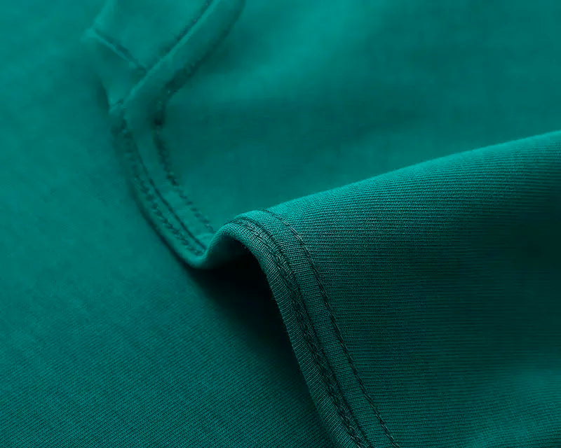 Cotton 600G Heavyweight Pure Cotton Short Sleeved T-shirt for Men and Women Half Sleeved Summer Solid Color Thick Loose T-shirt
