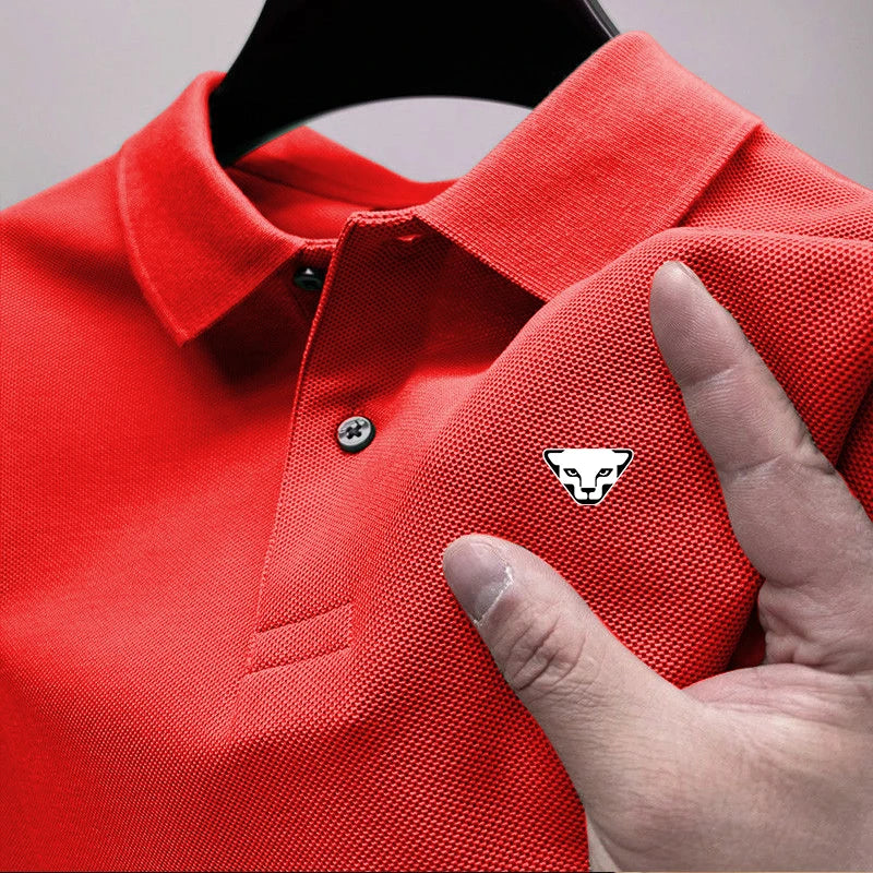 Men’s Breathable Golf Polo Shirt – Modern Office & Casual Fit