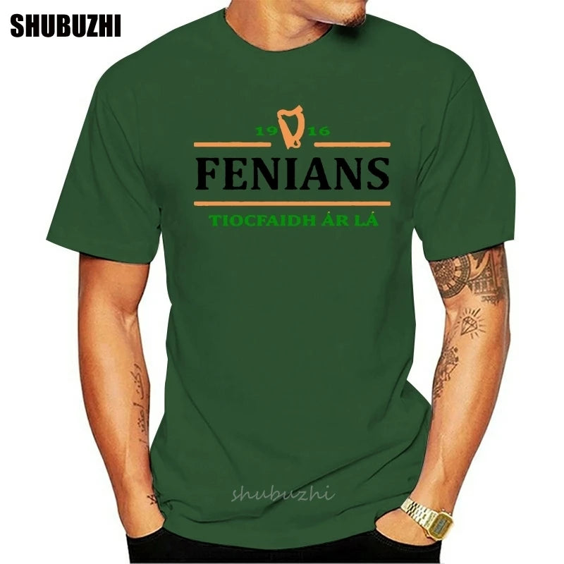Unisex Irish Fenians Graphic Cotton T-Shirt
