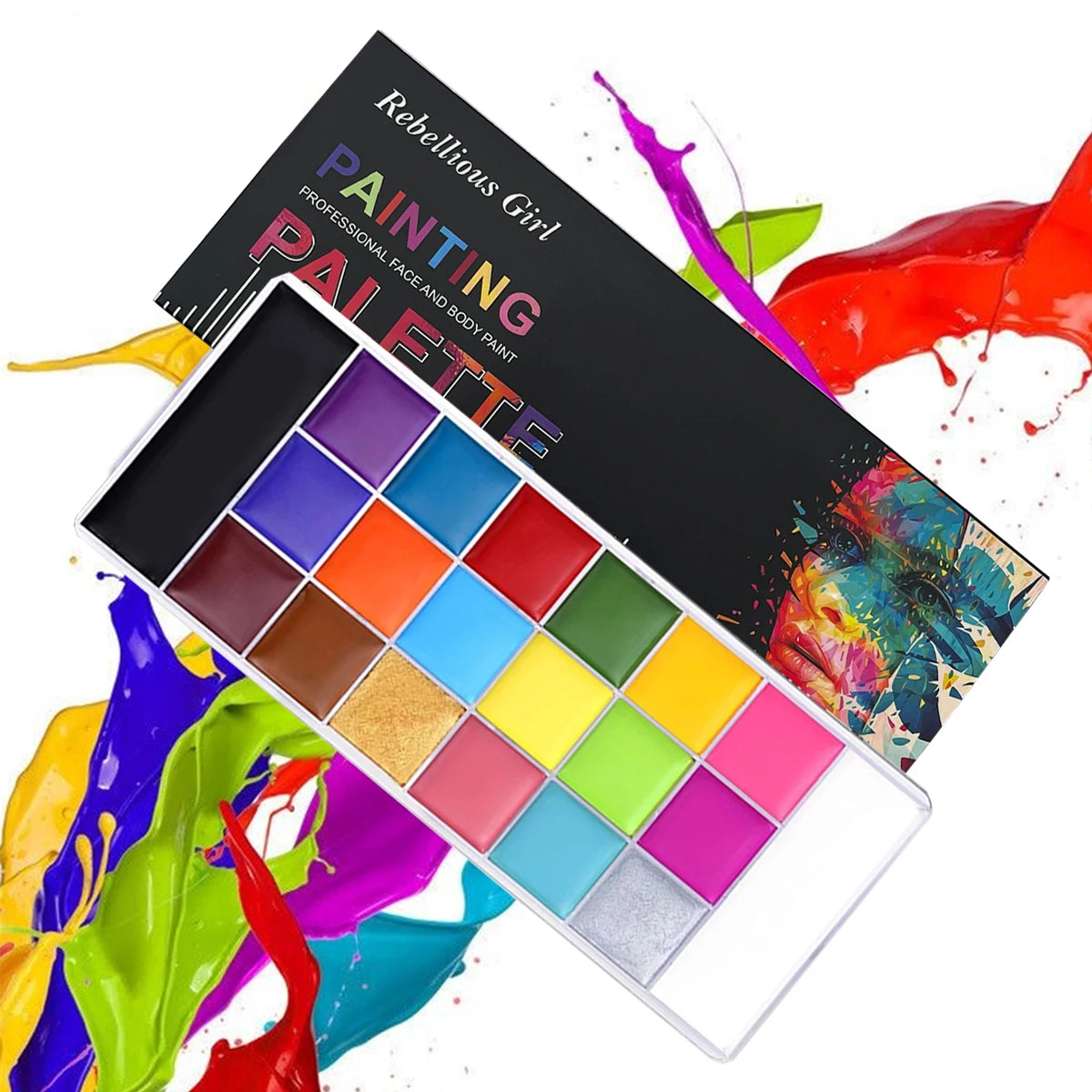 ChromaFX™ 20-Color Professional Oil Face & Body Paint Palette