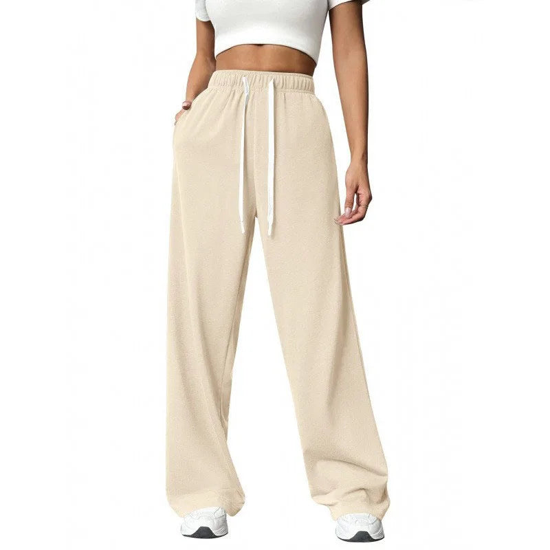 Unisex Wide-Leg Straight Sweatpants – Loose Fit Streetwear Joggers